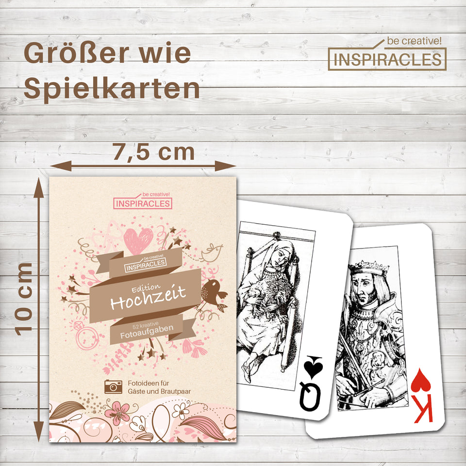 52 Fotoaufgaben Hochzeit im Kraftpapier Design