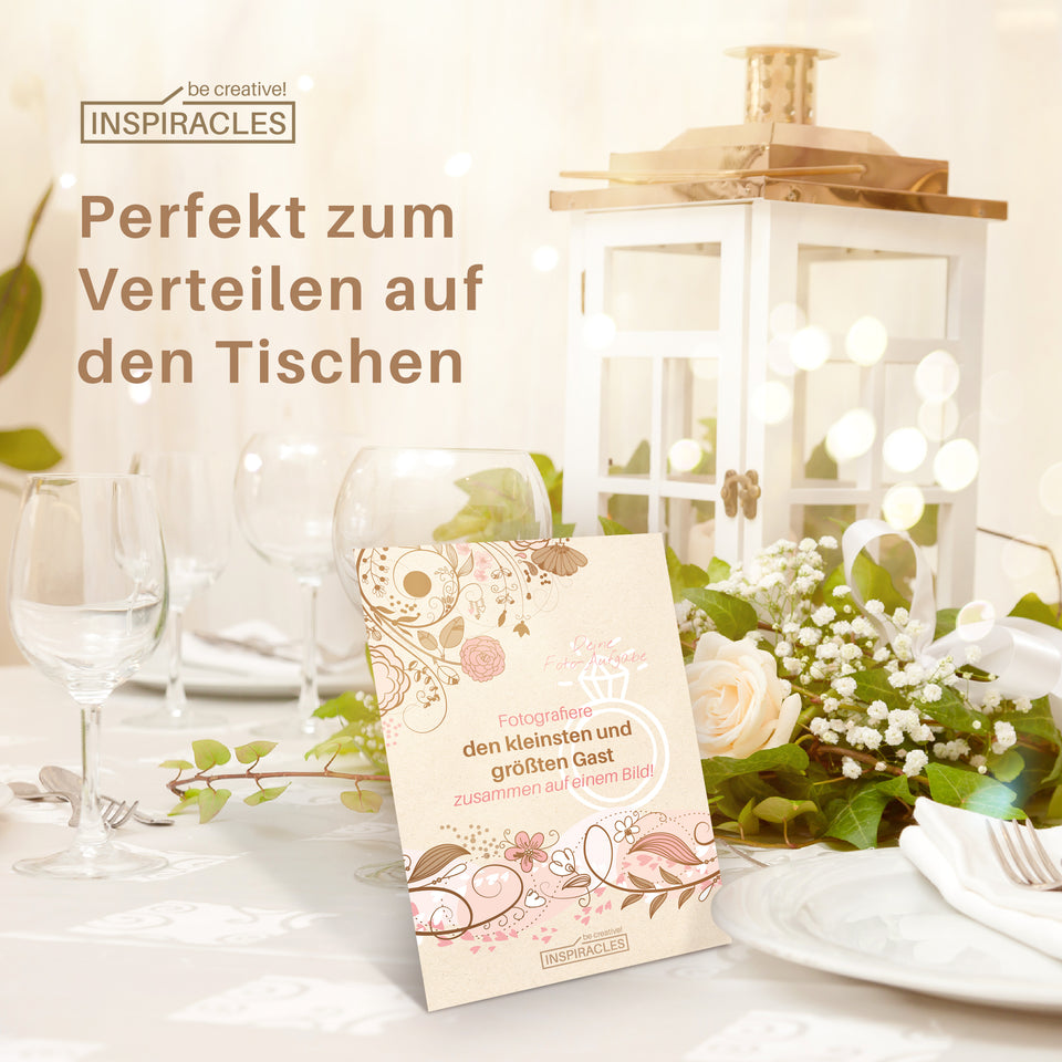 52 Fotoaufgaben Hochzeit im Kraftpapier Design