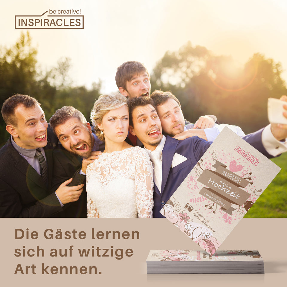 52 Fotoaufgaben Hochzeit im Kraftpapier Design